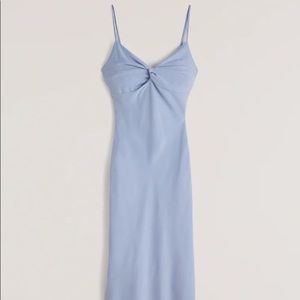 Abercrombie & Fitch blue midi dress